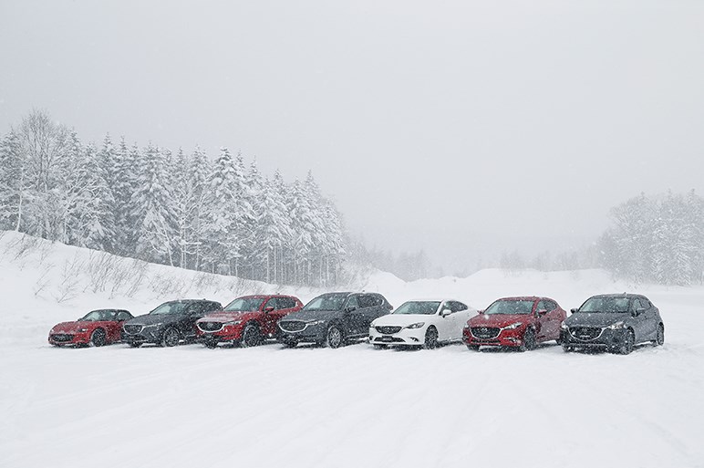 CX-8ほかに雪上試乗。マツダ車に感じる一本筋が通った走りの中身に触れた